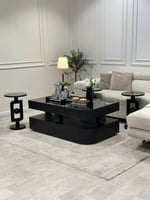 طقم طاولات خشبي1+6