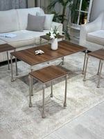 طقم طاولات ضيافة فاخر من تودو مع 4 خدمة