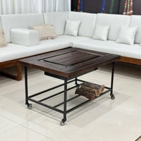 منقل شوي خشب بني *عروض