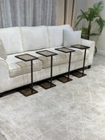 طقم طاولات خدمة اسود– 4 قطع بلمسة فاخرة