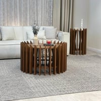 طاولة ضيافة قشرة جوز الهند