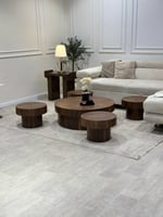 طقم طاولات ارضيه قشره جوز