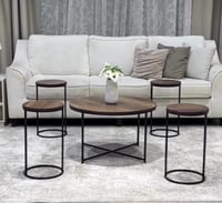 طقم طاولة مع 4 طاولات خدمة*عروض رمضان