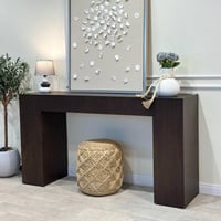 مدخل خشب سينديان لون بني غامق