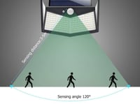 كشاف يعمل بالطاقة الشمسية مزود 212 لمبة ليد