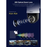 كاميرا مراقبة شريحة بيانات 4G خارجية متحركة مع زوو...