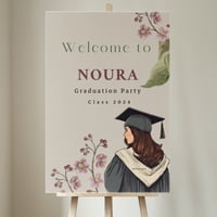 تصميم ثيم استاند استقبال لحفل تخرج