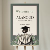 تصميم ثيم استاند استقبال لحفل تخرج