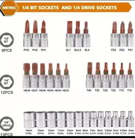 مجموعة عدة مفاتيح ربط صغيرة مكونة من 46 قطعة لأدوا...