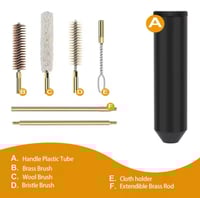 عدة تنظيف مسدس 9 ملي و محالة في علبة انيقة ثلاث عي...