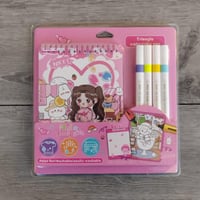 كتاب تلوين مع اقلام فلو ماستر HELLO LOVLY GIRL