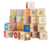 abc building blocks احرف خشبية انجليزية