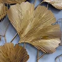 لوحة جدارية حديد ورق ذهبي