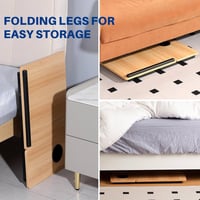 طاولة كمبيوتر محمول قابلة للتعديل ‎مع حامل أكواب