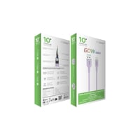 كيبل شحن تايب سي بطول 1 متر ومقاوم للقطع