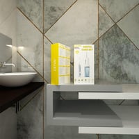 خيط الأسنان المائي + فرشاة أسنان