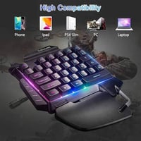 لوحة مفاتيح للألعاب محمولة بيد واحدة