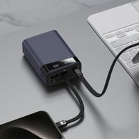 شاحن متنقل بسعة 20,000 مللي أمبير مع سلك مدمج وتقن...