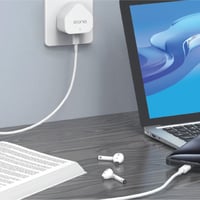 فيش جداري بقوة 35 واط شحن سريع وآمن بمنفذ تايب سي