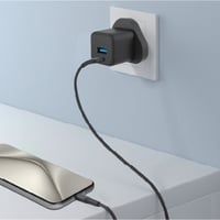 فيش جداري مزدوج للشحن السريع بقوة 20 واط مع منفذين...