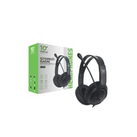 سماعة ألعاب ستيريو مع ميكروفون عزل ضوضاء وصوت محيط...