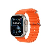 ساعة ذكية رياضية بتصميم عصري وسوار برتقالي