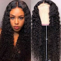 باروكة جذور أمامية عميقة دانتيل سويسري كيرلي