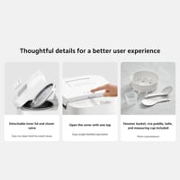 صانعة الأرز شاومي متعدد المهام بسعة 3 لتر وبقوة 71...