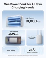 بطارية متنقلة انكر نانو بقوة 45 واط بسعة 10000 ملي...