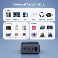 منصة شحن JODA فولتيكس بقوة 100 واط بثلاث منافذ تاي...