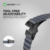 سوار جلد رياضي AmazingThing جلامور تيتانلنيك لساعة...