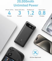 بطارية انكر بسعة 20000 ملي امبير بقوة 87 واط بمنفذ...