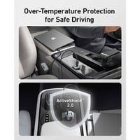 شاحن سيارة انكر 335 بقوة 67 واط - اسود