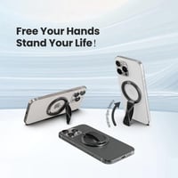 مسكة وستاند جوال دريب مغناطيسي - اسود