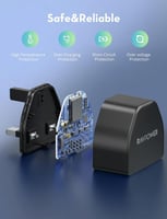 شاحن جداري راف باور بقوة 20 واط بمنفذ تايب سي - اس...