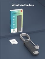 توصيلة راف باور 3 منافذ طاقة ومنفذين USB-A ومنفذ U...