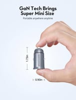 شاحن سيارة راف بور ميني بقوة 65 واط بمنفذ تايب سي...