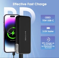 بطارية متنقلة راف باور بقوة 70 واط بسعة 20000 ملي...