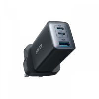 شاحن جداري انكر بقوة 65 واط بمنفذين تايب سي ومنفذ...