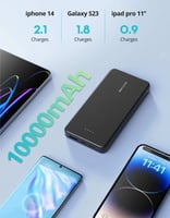 بطارية راف باور 10000 ملي امبير بمنفذ تايب سي ومنف...