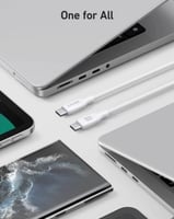 سلك انكر تايب سي الى تايب سي 0.9 متر - ابيض