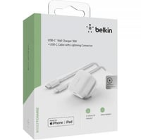 بيلكن - شاحن جداري بقوة 18 واط + كيبل شحن PD - معت...