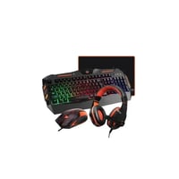 ميشن _ بكج ألعاب سلكي 4 في 1 لوحة مفاتيح وماوس وسم...