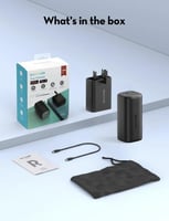 بطارية راف باور بسعة 10000 ملي امبير بقوة 30 واط ب...