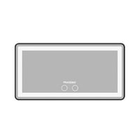 مرآة مضيئة في شماسة السيارة