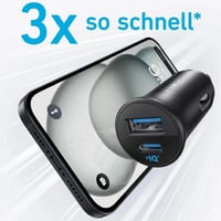 انكر _ شاحن سيارة مدمج بقوة 30 واط كيبل لايتنينق ت...