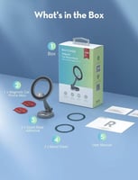 ستاند جوال راف باور ماج سيف للسيارة - اسود