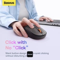 ماوس لاسلكي بيسوس F01A - رمادي