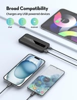 بطارية راف باور بسعة 10000 ملي امبير بقوة 20 واط ب...