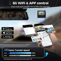 LINGDU _ داش كام V820 كاميرا سيارة أمامية بدقة 4K...